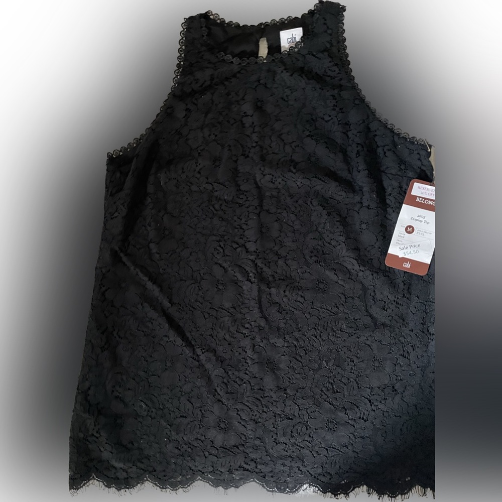NWT, CAbi, Lace Top